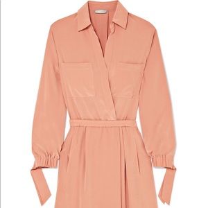 Vince silk XS (wrinkled) Washed-silk shirt dress